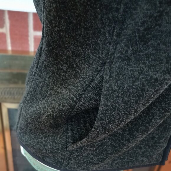 GH Bass Black Track Jacket S Women Zip-up Lightweight Fleece Textured Pockets - Picture 3 of 7